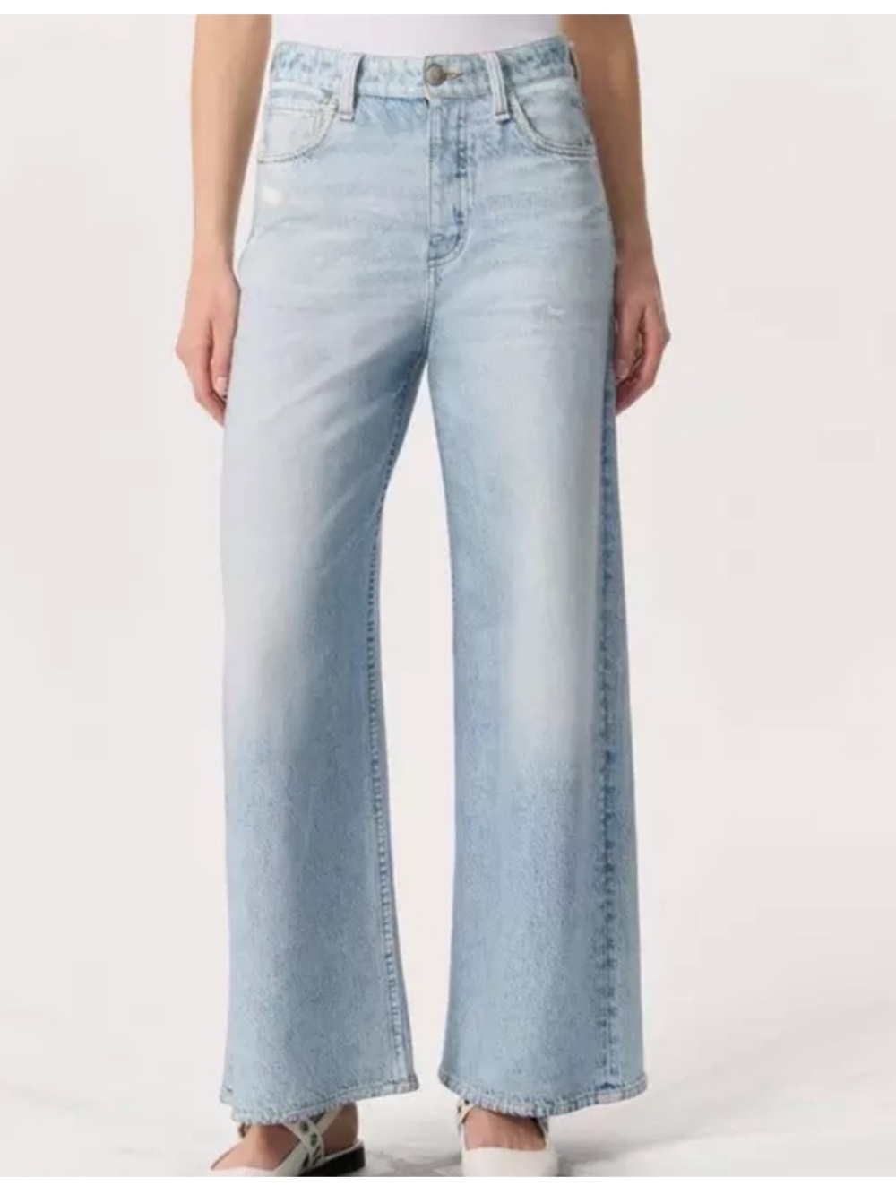 Rag & Bone Sofie Rb Miramar Cotton Terry Wide Leg Pants Size 27